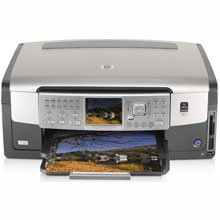 HP Photosmart C7180 All-in-One - Multifunction ( fax / copier / printer / scanner ) - color - ink-jet - copying (up to): 32 ppm (mono) / 31 ppm (color) - printing (up to): 32 ppm (mono) / 31 ppm (color) - 100 sheets - 33.6 Kbps - Hi-Speed USB, 10 Base-T, 802.11b, 802.11g, Bluetooth