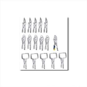 Vise Grip 15 Piece Locking Tool Kit with FREE 10WR Fast Release - VGP2076708