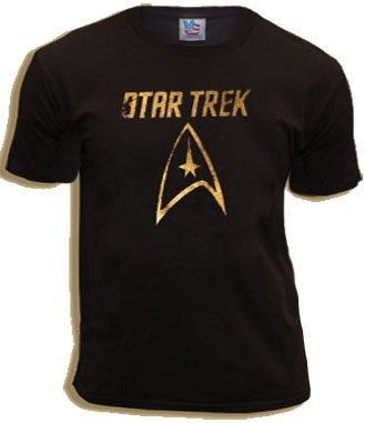  Junk Food Star Trek Logo Washed Black T-shirt Tee