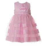 RARE EDITIONS Baby TULLE BIRTHDAY Dress Infant 12-24M