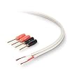 50' Speaker Wire w/Pins White 50' Speaker Wire w/Pins White