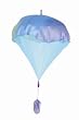 Watery Blue Silk Parachute