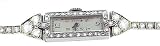 Mens Anchor Chain Bracelet in Platinum