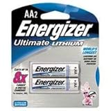 Energizer- AA2 Lithium Batteries (2-Pack), 7 Times Longer