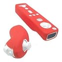 Wii Remote Silicone Skin Case for Wiimote and Nunchuk - Solid Red