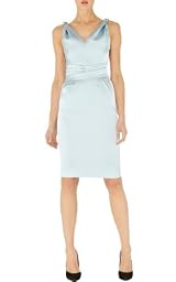 Signature Stretch Satin Pencil Dress