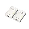 Brite-View LinkE BV-210D Digital Home Powerline Ethernet Adapters 1-port Bridge Twin Pack (White)