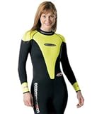 Henderson Microprene women's back-zip: Thin full body wetsuit for snorkeling or scuba