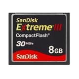 SanDisk 8 GB Extreme III CF Card SDCFX3-008G (bulk Package)
