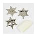 Metal Sheriff's Badges (12/pkg)