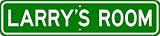 LARRY ROOM SIGN - Personalized Gift Boy or Girl, Aluminum