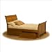 Atlantic Furniture King Bordeaux Sleigh Bed Antique Walnut Bordeaux Sleigh Bed Size: King, Finish: A