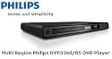 Multi Region Philips DVP3360/05 1080p Upscaling DVD Player - Black
