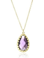 RAIN "Tear Drop" Purple Crystal Pendant Necklace