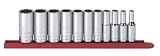 GearWrench 80563 11-Piece 3/8-Inch Dr. 12-Point Deep SAE Socket Set