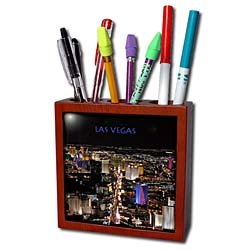Las Vegas - Las Vegas The Strip - Tile Pen Holders-5 inch tile pen holder