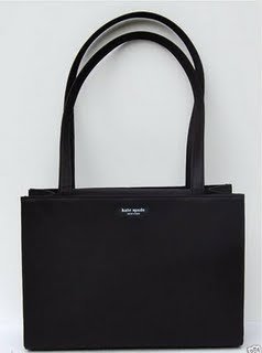 Kate Spade Nylon Sam Shopper Shoulder Bag Tote Black