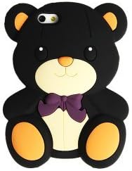 iBee Series Cartoon 3D iphone 5 Cases - Little Bear Tuxedo Black Color