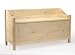 Baby : Large Solid Unfinished Pine Toy Chest Box