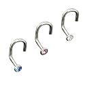 3 Nasenpiercings im Paket