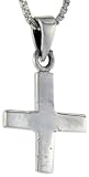 Sterling Silver Cross Pendant, 1 (25mm) Tall.