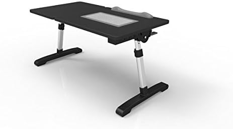 Living Health Products NBT59BFH computer desk( black), with fan& Hub&Light;Adjustable angle of board: 0 _, 15_, 30_