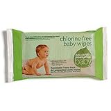 Seventh Generation Travel Pack 40 count Baby Wipes Non-Chlorine Bleached Unscented Cloth Wipes (Pack of 5)