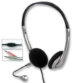 Casque audio avec microphone et contr�le du volume - pour Skype, MSN, PC, Chat - Argent