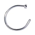 18 Gauge Stainless Steel Nose Hoop - 5/16 Inches