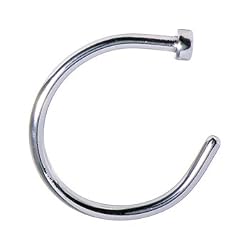 20 Gauge Stainless Steel Nose Hoop - 5/16 Inches