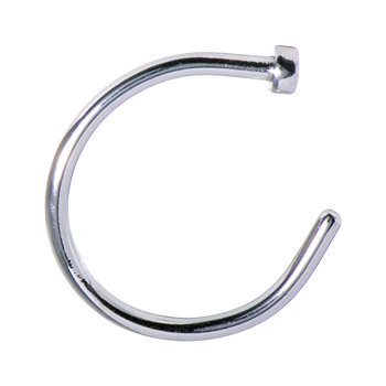 20 Gauge Stainless Steel Nose Hoop - 5/16 Inches
