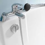Kitchen & Housewares : Modern Lever Pillar Mounted Bath Shower Mixer