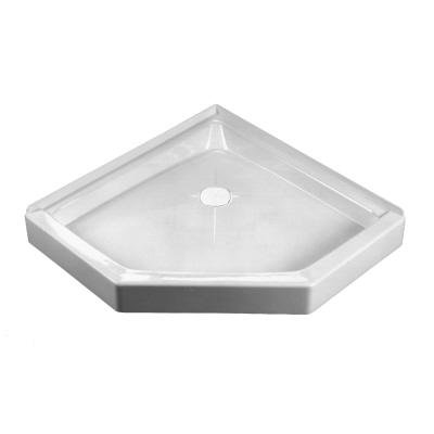 Crane Plumbing 38WLC-WH Cascade Shower Floor (Neo-Corner), White