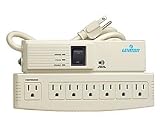 Leviton 4950-PST Surge Suppression (7 Outlets, 2 RJ11 Phone Jacks)