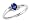 Blue Sapphire Gemstone Ring with Diamonds in White Gold, Size 5