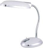 Lite Source LSP-772C/WHT Laxta Desk Lamp, Chrome