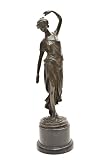 Greek Women Dancer Bronze Sculpture Statue Marble Home Decor Gift Figurine Art