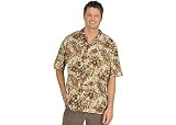Boca Classics Tonal Flower Texture Print Shirt