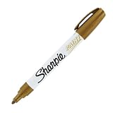 Sharpie Oil-Based Medium Point Paint Markers, 12 Gold Markers (34937)