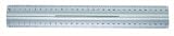 Wedo 0525235 Lineal aus Aluminium 30 cm mit Griff f&uuml;r Rechts- und Linksh&auml;nder mit rutschsicherer Gummieinlage - Werner Dorsch GmbH