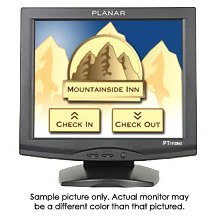 Planar PT1710MX-WH 17-Inch Resistive Touch Screen LCD Monitor with Serial or USB Interface and Speakers (White)