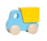 EAN 6943478002210 product image for Hape Little Dump Truck Blue Push Pull Toy | upcitemdb.com