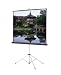 Dalite Carpeted Picture King With Keystone Eliminator Square Format 72 X 96 Inch High Power Black Carpeted Case Projection Screen - Dalite 93875