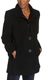 Liz Claiborne Women's Single Breasted Stand Collar Swing Coat