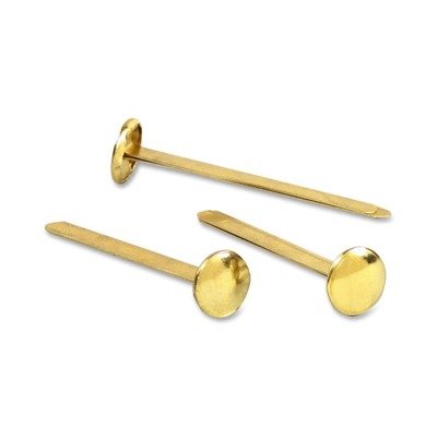 High-Quality Brass Round Head Fasteners, 2" Capacity, 100/Box ACC71507