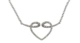 Image of 9ct White Gold PNE1516 Ladies 25pt Diamond Necklace
