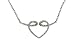 9ct White Gold PNE1516 Ladies 25pt Diamond Necklace