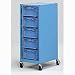 EUROKRAFT Easy-Access Bin Carts - Blue