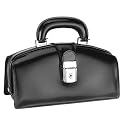 Pratesi Black Italian Calf Leather Mini Doctor Style Bag w/ Lighting