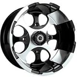 08-12 POLARIS RANRZR800: MOTOSPORT ALLOYS PATRIOT FRONT REAR WHEEL - 14X7 BLACK by Motorsport Products